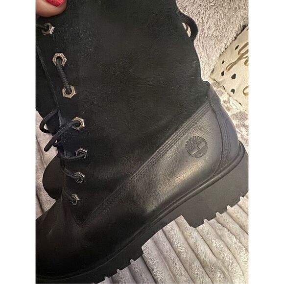 Sz 9 timberland jayne lace up combat hiking boot/bootie l - Picture 2 of 11